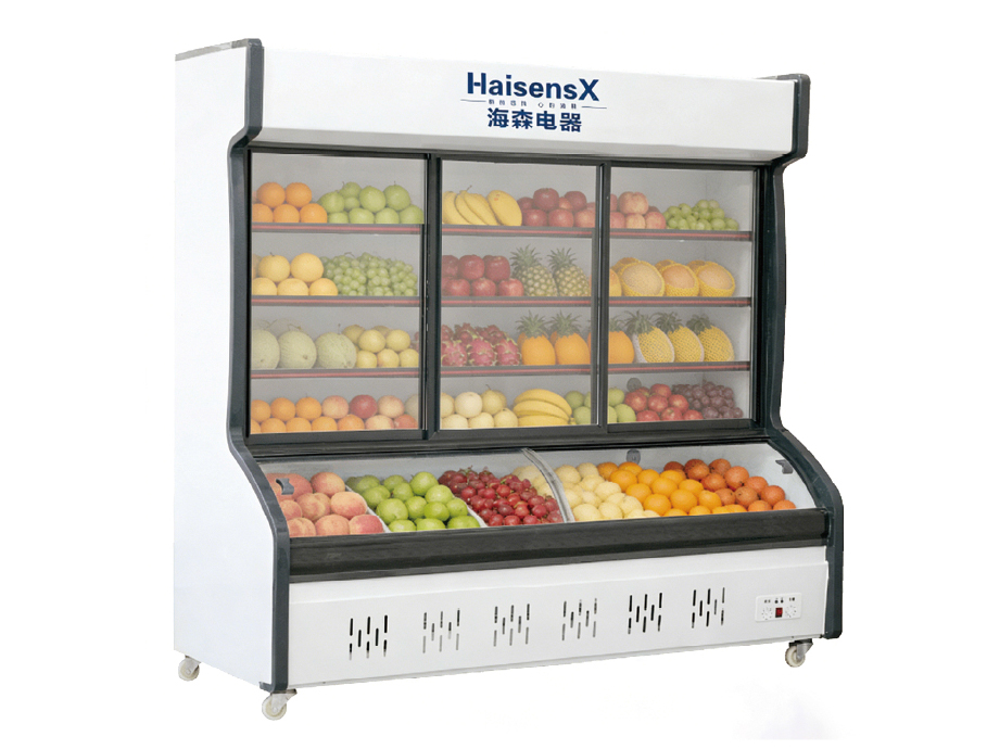 Restaurant Produce Display Refrigerator and stepped ice rinks series