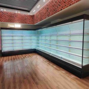 Display air curtain cabinet