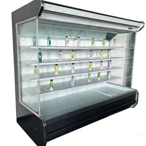 Display air curtain cabinet