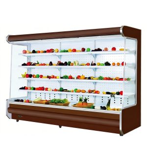 Display air curtain cabinet
