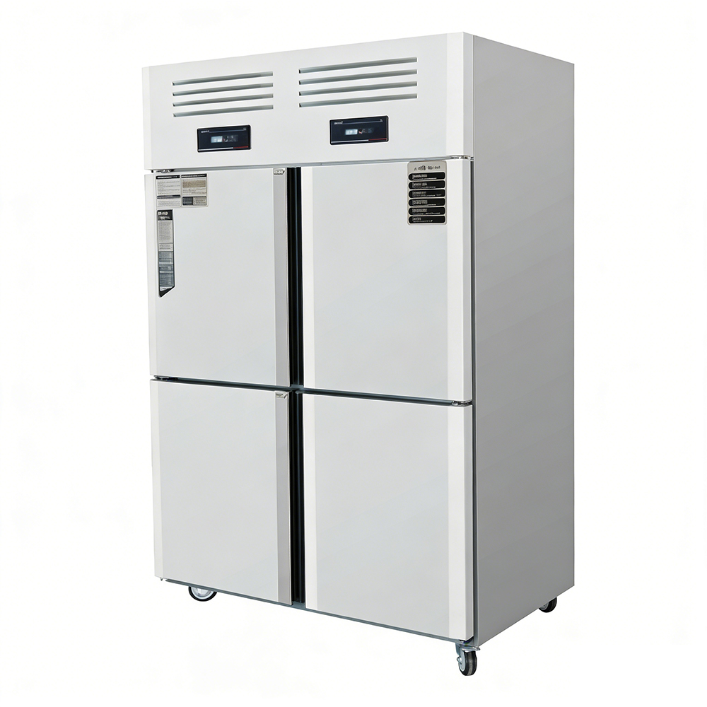 Double-door upright freezer