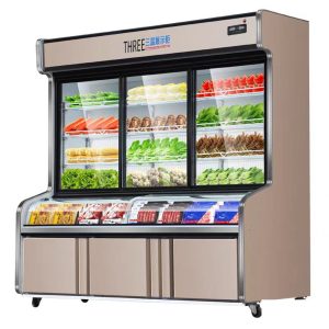 Dual-temperature display case