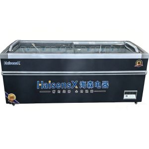 European-style right-angle refrigerated display case