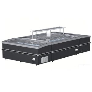 European-style right-angle refrigerated display case