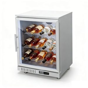 Single-door refrigerated display bar counter