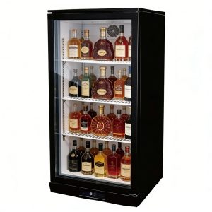 Single-door refrigerated display bar counter
