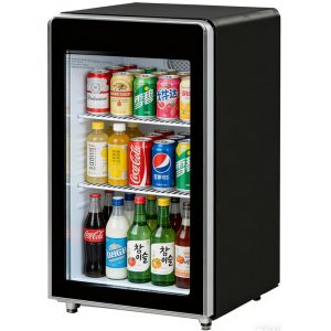 Single-door refrigerated display bar counter
