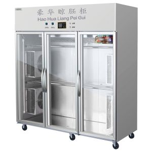Three-door refrigerated duck drying cabinet
