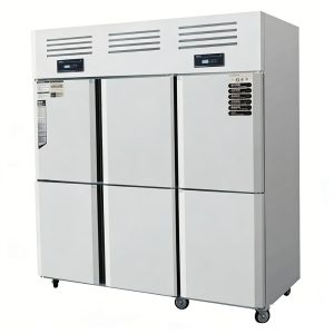 Three-door upright freezer