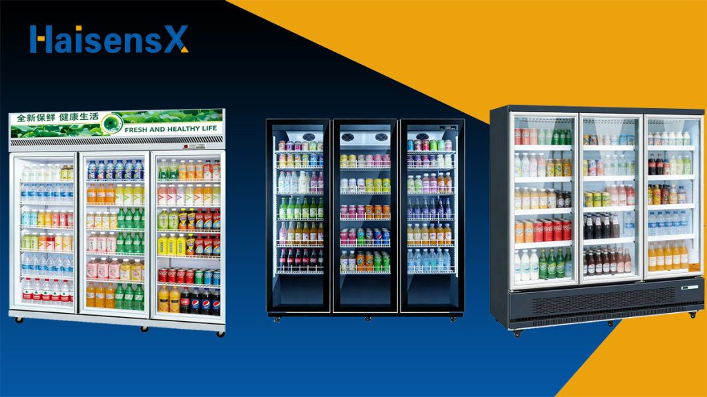 Glass door display refrigerator