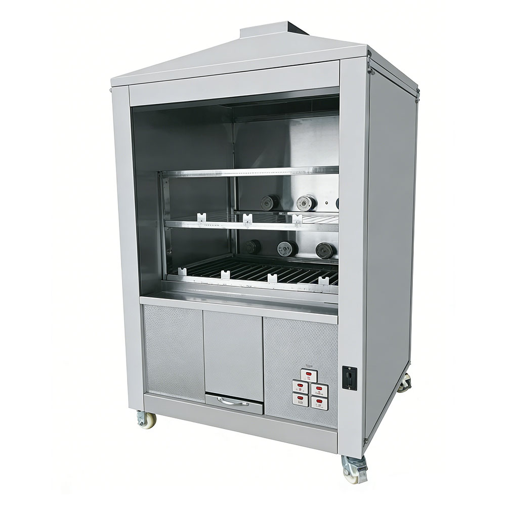 Automatic rotating Brazilian barbecue