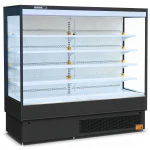 Display air curtain cabinet