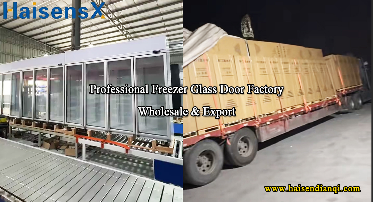 Glass door display refrigerator