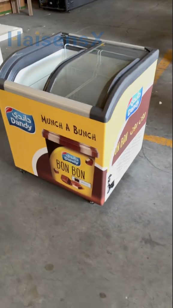 ice cream freezers & commercial glass door