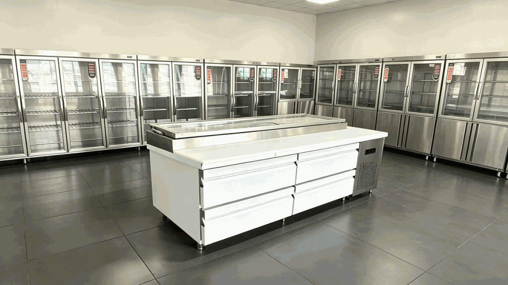 Custom Commercial Refrigerated Prep Tables