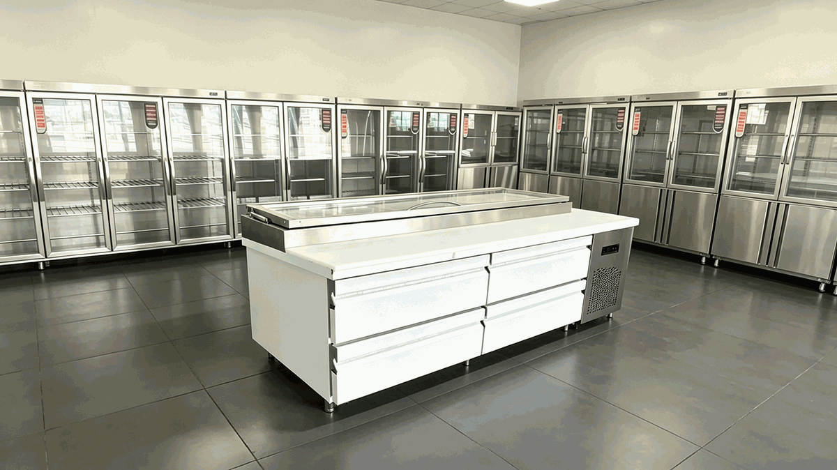 Custom Commercial Refrigerated Prep Tables