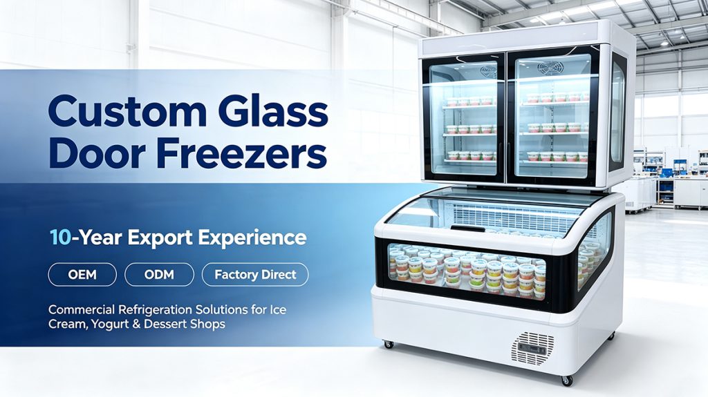 custom glass door freezer OEM ODM